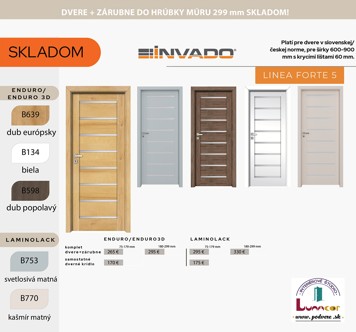 AKCIA SD-2026_5 Invado Linea Forte skladom